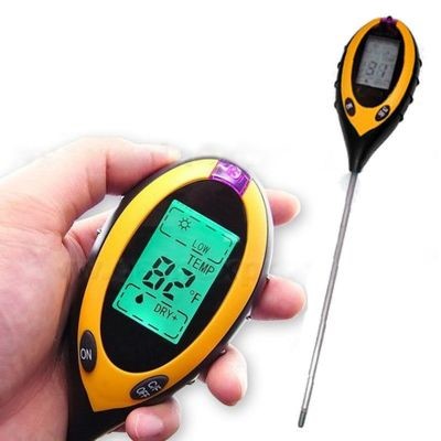 Medidor de pH, Temperatura, Humedad e intensidad de Luz